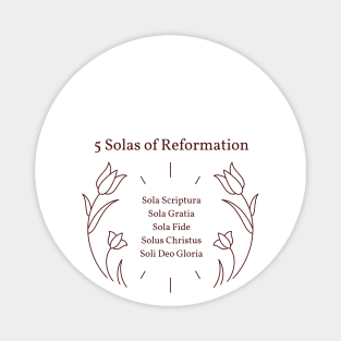 5 Solas of Reformation Magnet